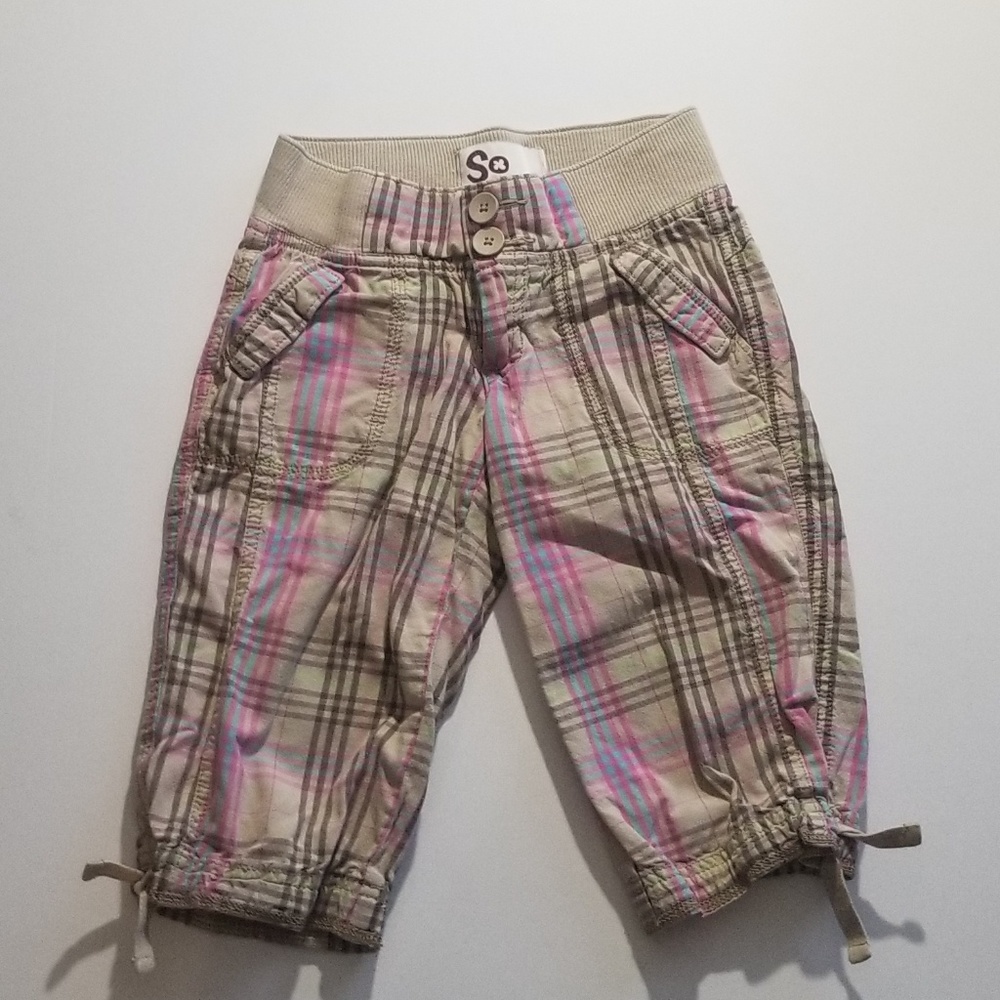 SO plaid Bermuda shorts Size 7